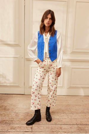 Cropped corduroy trouser - YOLKE
